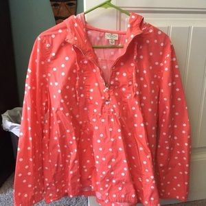 Pink Polka Dot Rain Jacket